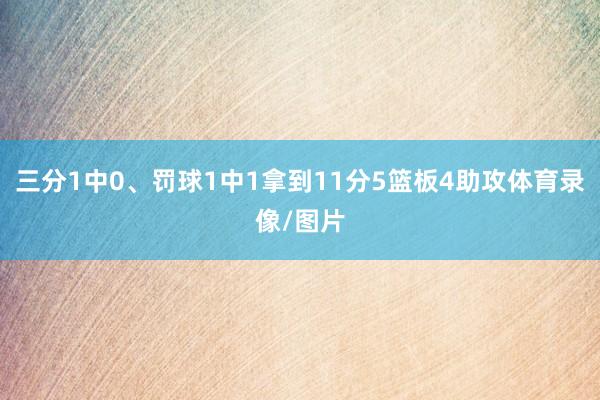 三分1中0、罚球1中1拿到11分5篮板4助攻体育录像/图片