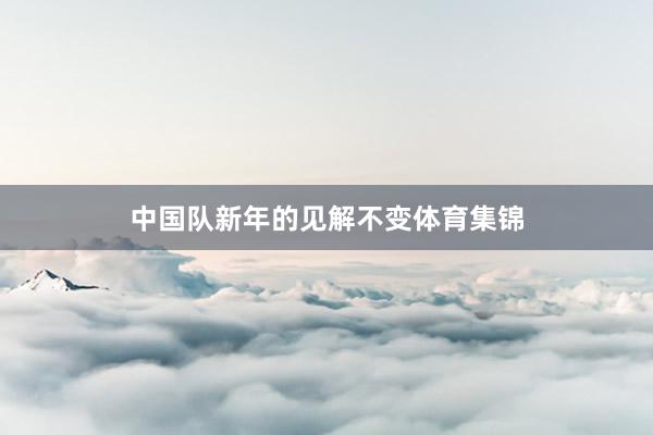中国队新年的见解不变体育集锦
