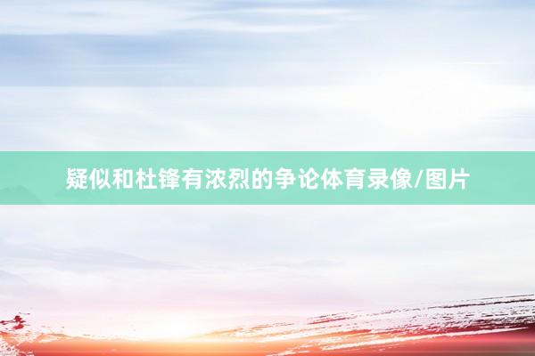 疑似和杜锋有浓烈的争论体育录像/图片