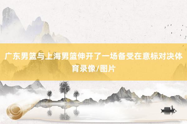 广东男篮与上海男篮伸开了一场备受在意标对决体育录像/图片