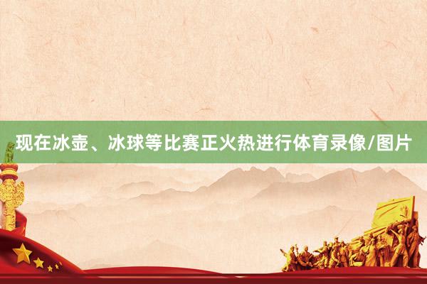 现在冰壶、冰球等比赛正火热进行体育录像/图片