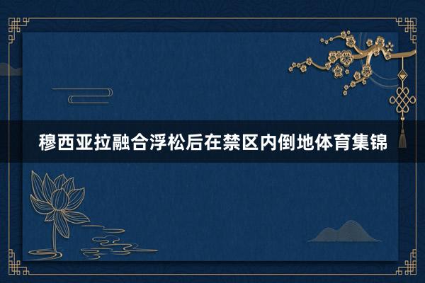 穆西亚拉融合浮松后在禁区内倒地体育集锦
