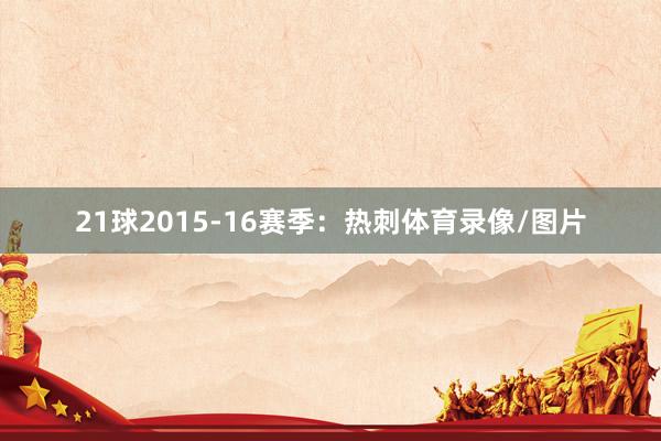 21球2015-16赛季：热刺体育录像/图片