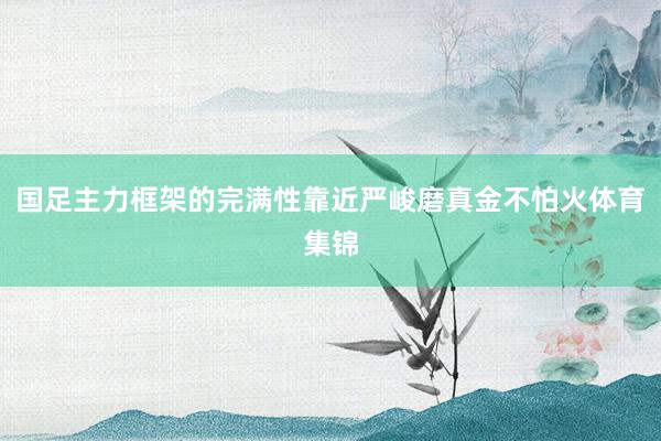 国足主力框架的完满性靠近严峻磨真金不怕火体育集锦