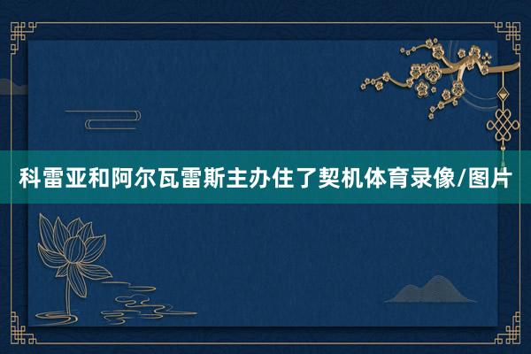 科雷亚和阿尔瓦雷斯主办住了契机体育录像/图片