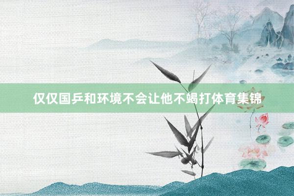仅仅国乒和环境不会让他不竭打体育集锦