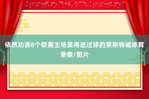 依然劝诱8个联赛主场莫得进过球的莱斯特城体育录像/图片