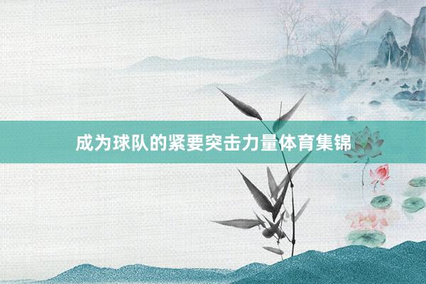 成为球队的紧要突击力量体育集锦