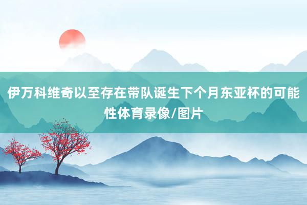 伊万科维奇以至存在带队诞生下个月东亚杯的可能性体育录像/图片