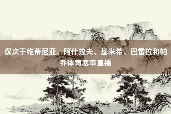 仅次于维蒂尼亚、阿什拉夫、基米希、巴雷拉和帕乔体育赛事直播