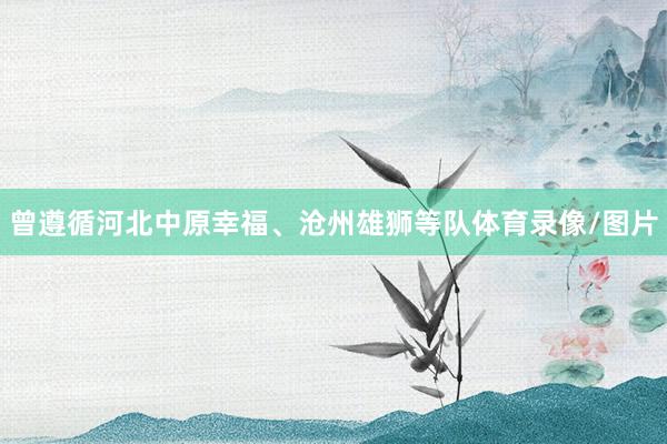 曾遵循河北中原幸福、沧州雄狮等队体育录像/图片