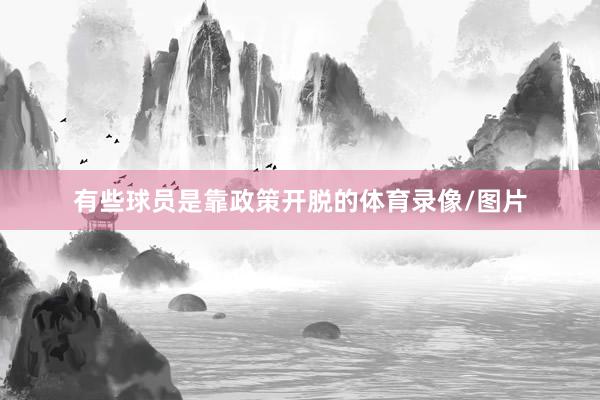 有些球员是靠政策开脱的体育录像/图片