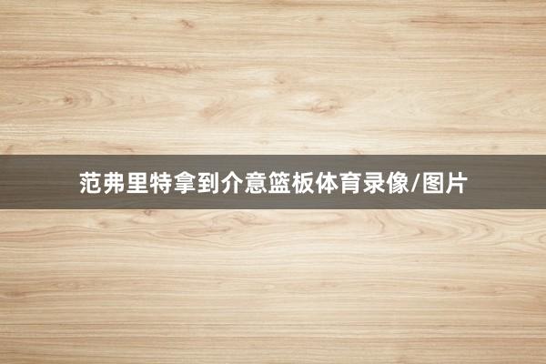 范弗里特拿到介意篮板体育录像/图片