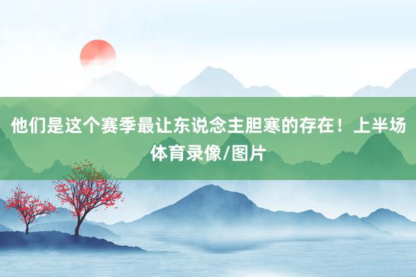 他们是这个赛季最让东说念主胆寒的存在！上半场体育录像/图片