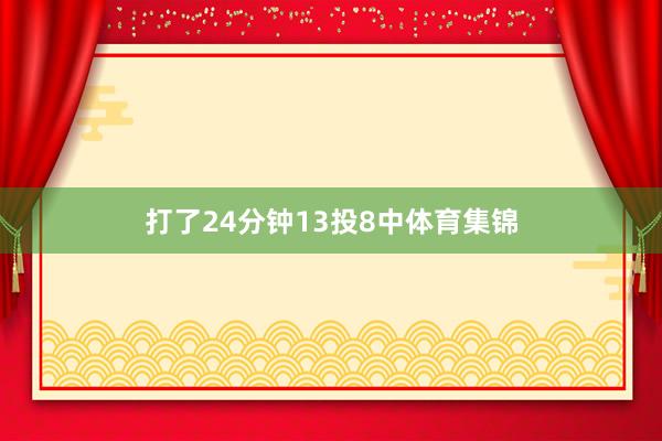 打了24分钟13投8中体育集锦