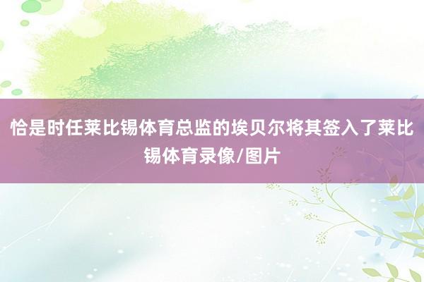 恰是时任莱比锡体育总监的埃贝尔将其签入了莱比锡体育录像/图片
