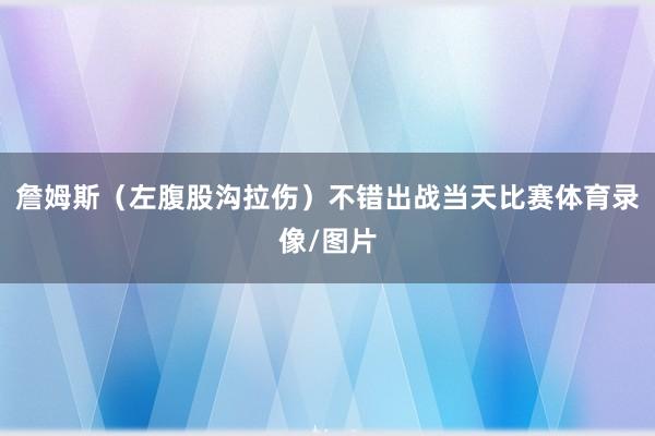 詹姆斯（左腹股沟拉伤）不错出战当天比赛体育录像/图片