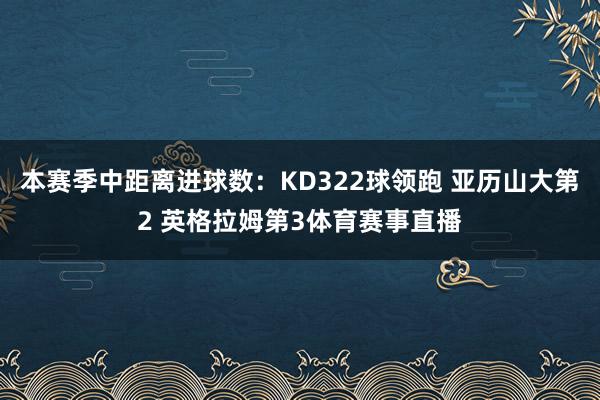本赛季中距离进球数：KD322球领跑 亚历山大第2 英格拉姆第3体育赛事直播